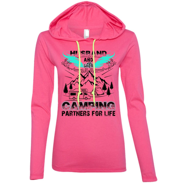 Husband And Wife Camping Partners For Life T Shirt, I Love Husband T Shirt, Awesome T-Shirts