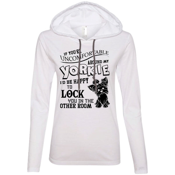 A black t-shirt with the shopify logo