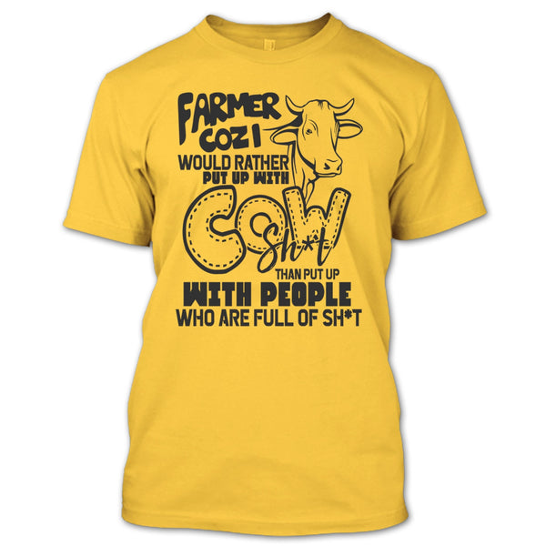Farmer Cozi T Shirt, Coolest Farmer T Shirt
