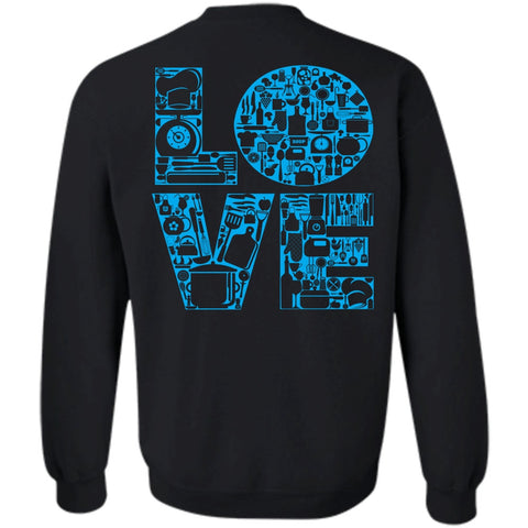 A black t-shirt with the shopify logo