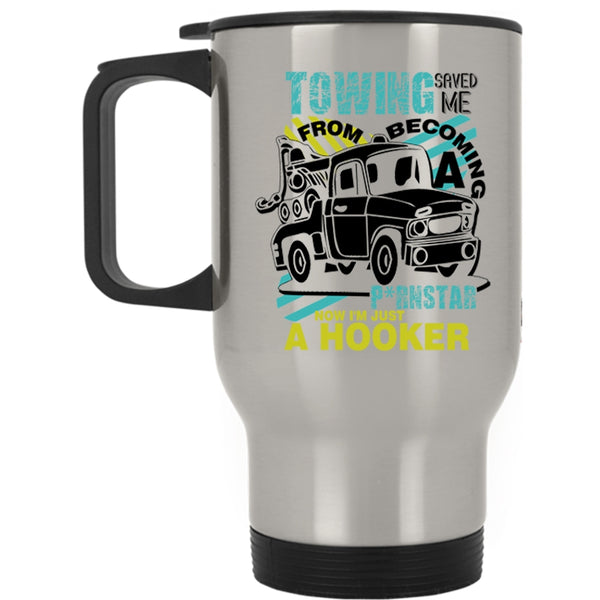 Become Tow Truck Driver Travel Mug, Cool Towing Mug
