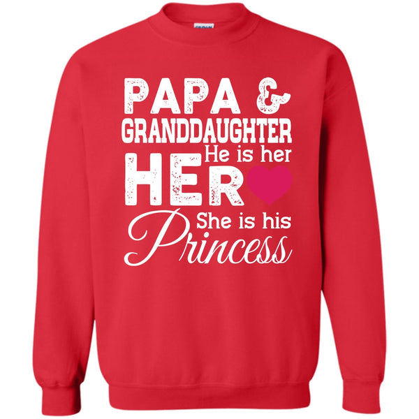 He Is Her Heart She Is His Princess T Shirt, Best Dad Ever Sweatshirt
