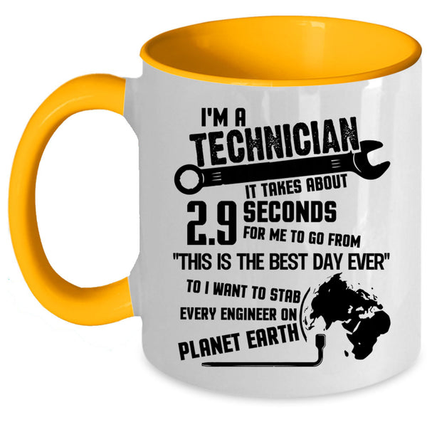 Awesome Technician Coffee Mug, I'm A Technician Accent Mug