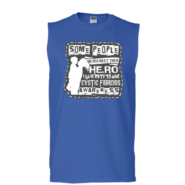 I Gave Birth To Mine T Shirt, Mom And Son Tank Top (Men's Cotton Sleeveless)