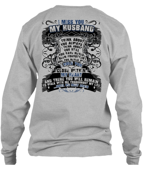 I Miss You My Husband T Shirt, I Love Husband T Shirt