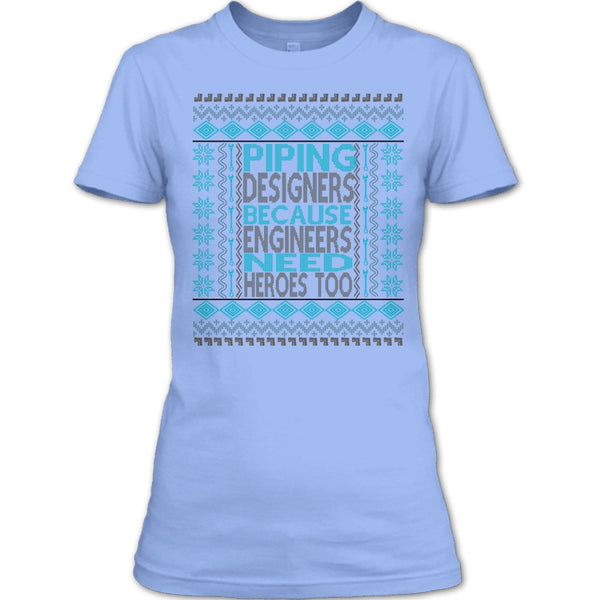 Piping Designers T Shirt, Coolest Merry Christmas Gift T Shirt