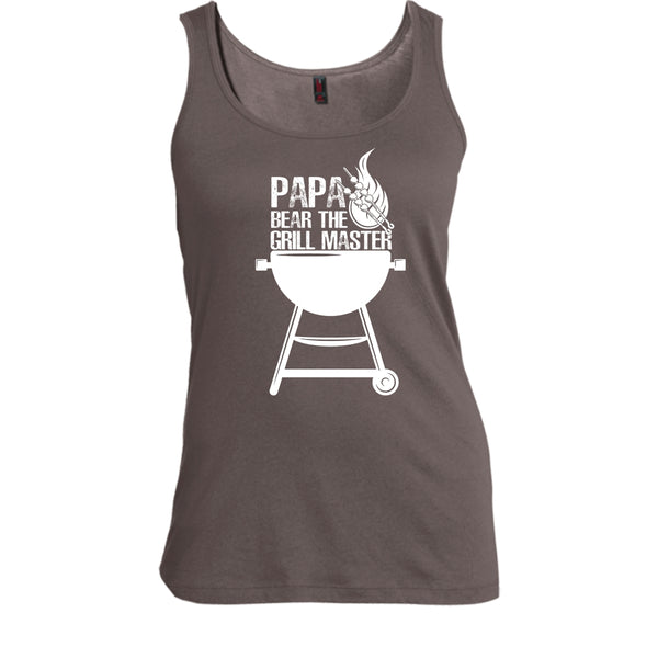 Papa Bear The Grill Master T Shirt, Cooking Papa Tank Top