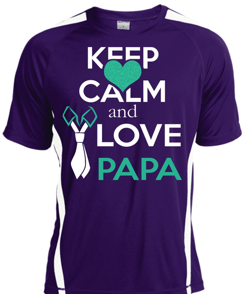 Keep Calm And Love Papa T Shirt, Father's Day T Shirt