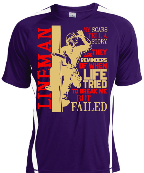 Lineman My Scars Tell A Story T Shirt, Being A Lineman T Shirt, Cool Shirt