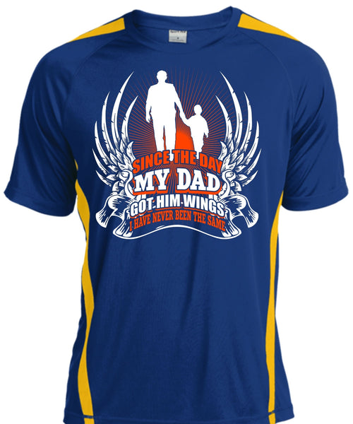 Since The Day My Dad Got Him Wings T Shirt, Being A Papa T Shirt, Cool Shirt