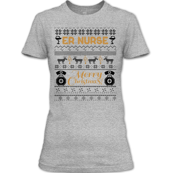 Er Nurse T Shirt, Gift For Merry Christmas T Shirt