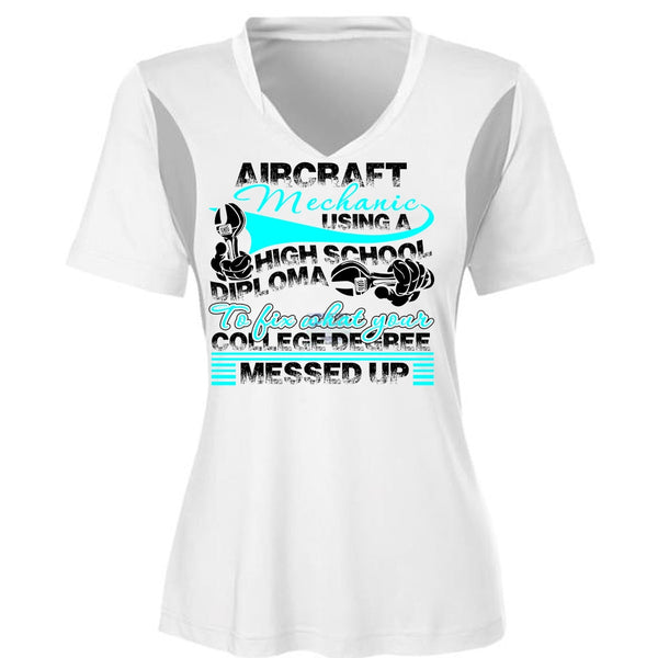 Aircraft Mechanic Using A High School T Shirt, I Love Mechanic T Shirt, Awesome T-Shirts