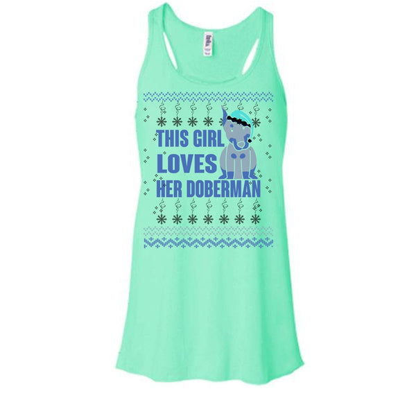 This Girls Loves Her Doberman T Shirt, Coolest Doberman Lover Tank Top