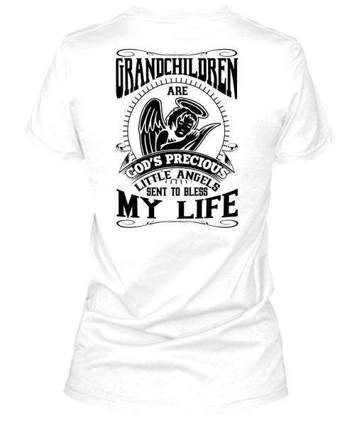 Grandchildren Are God's Precious Little Angels T Shirt, I Love Grandkid T Shirt