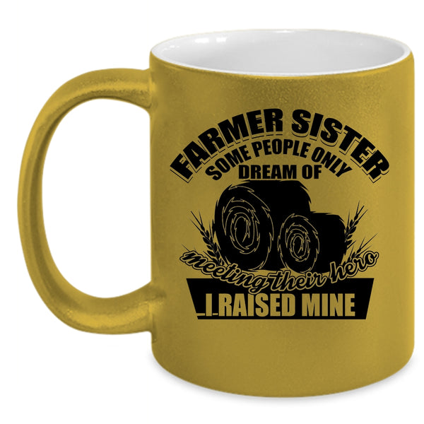 Cool Farmer Sister Coffee Mug, Farmer Sister Accent Mug