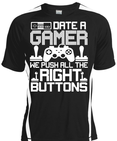 A black t-shirt with the shopify logo