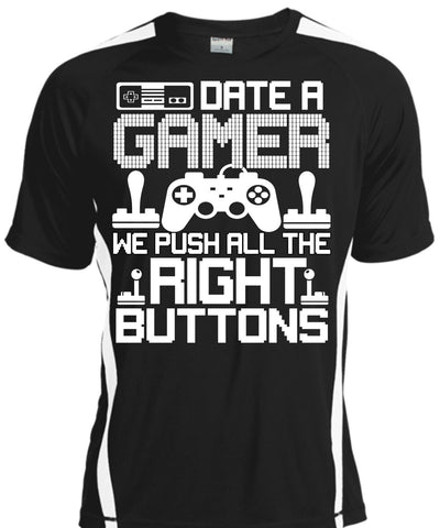 A black t-shirt with the shopify logo