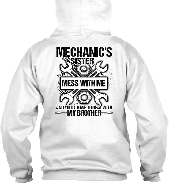Mechanic's Sister T Shirt, I Love Mechanic T Shirt