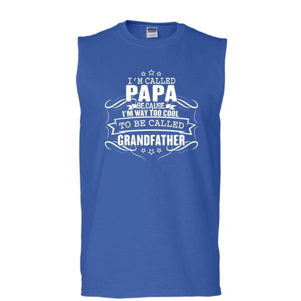 I'm Called Papa T Shirt, To Be Called Grandfather Tank Top (Men's Cotton Sleeveless)