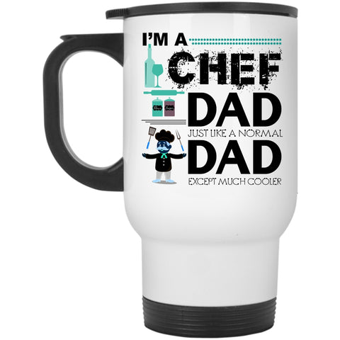 Awesome Gift For My Daddy Travel Mug, I'm A Chef Dad Mug