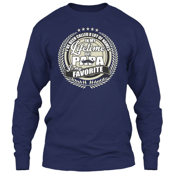 Papa Is My Favorite Name T Shirt, Coolest Papa Ever T Shirt