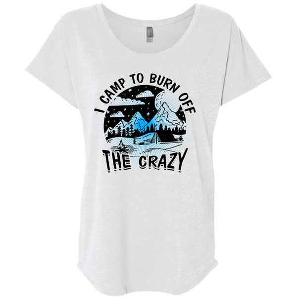 I Camp To Burn Off The Crazy T Shirt, I Love Camping T Shirt, Awesome T-Shirts