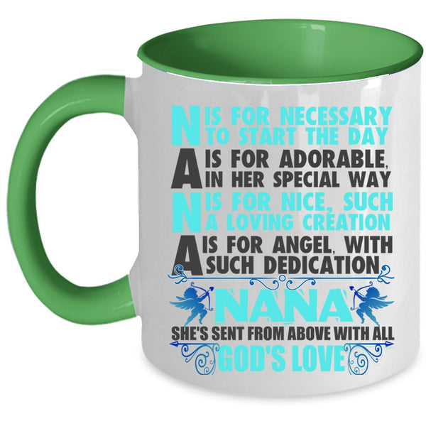 She's Send From Above With All God's Love Coffee Mug, Nana Accent Mug