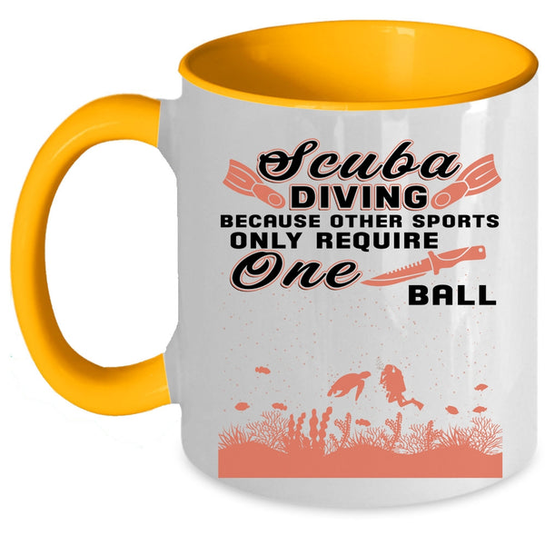 Cute Gift For Scuba Diver Coffee Mug, Scuba Diving Accent Mug