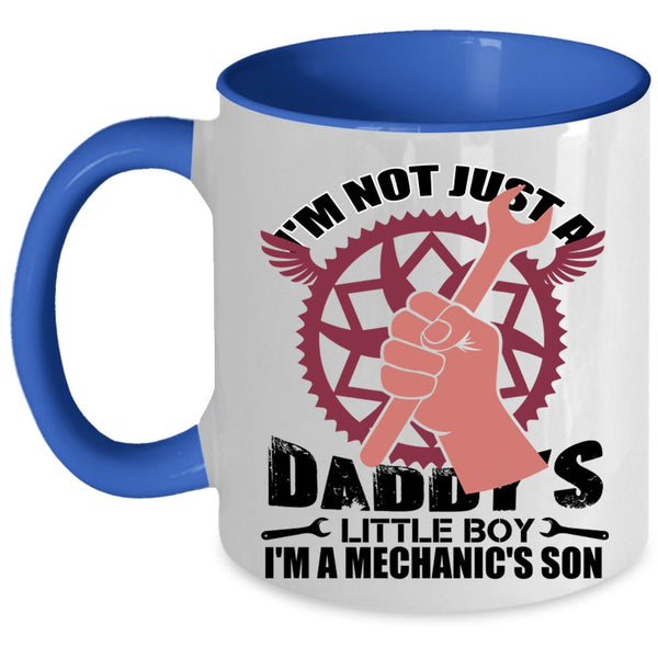 Dad And Son Coffee Mug, I'm A Mechanic's Son Accent Mug