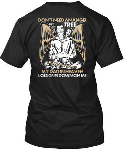 A black t-shirt with the shopify logo