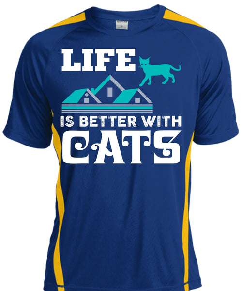 Life Is Better With Cats T Shirt, Cool Pets T Shirt, Home T Shirt