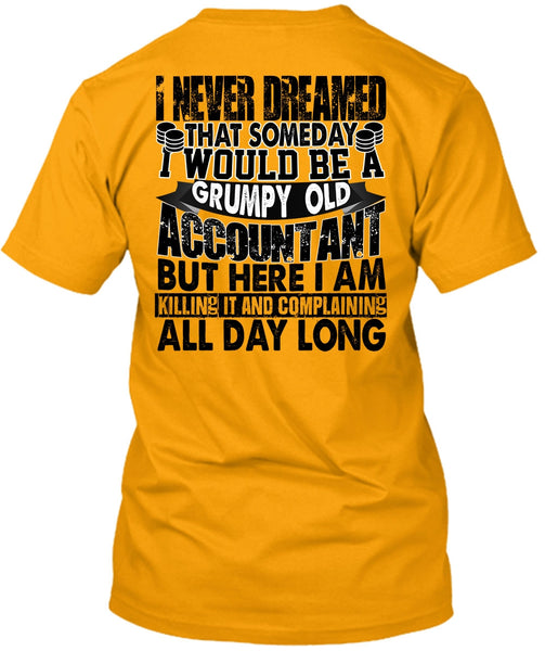 Grumpy Old Accountant T Shirt, I Love Accountant T Shirt