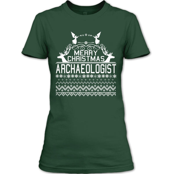Merry Christmas Archaeologist T Shirt, Coolest Archaeologist T Shirt