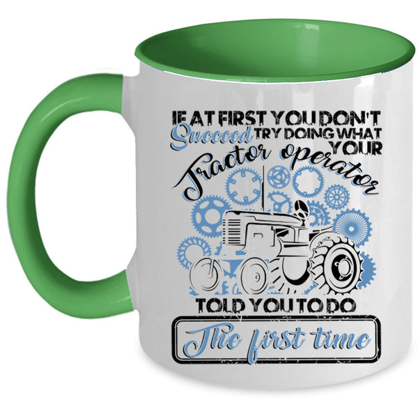 Awesome Tractor Operator Coffee Mug, Tractor Operator Accent Mug