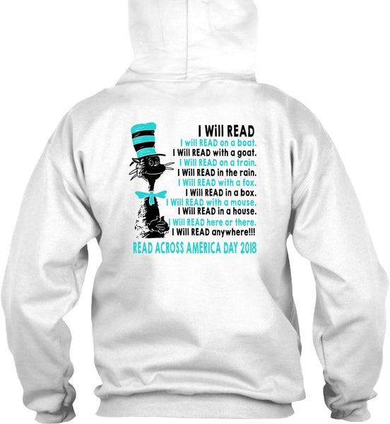 The Cat in the Hat T Shirt, I Will Read With A Mouse T Shirt, Read Across America Day 2018 T Shirt