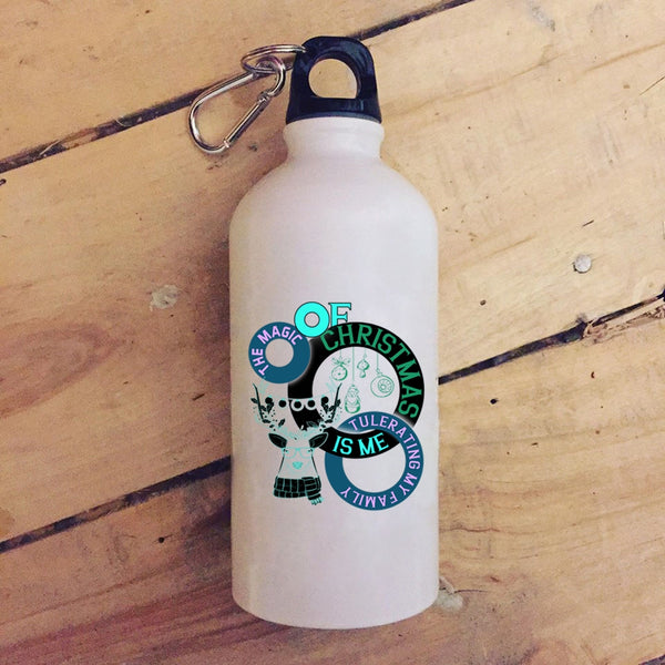 The Magic Of Christmas 20 oz Stainless Steel Bottle,Tulerating My Family Outdoor Sports Water Bottle