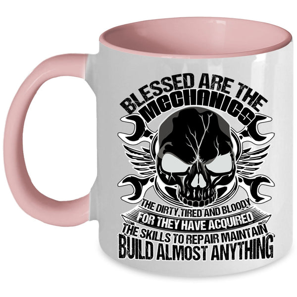 Best Gift For My Husband Coffee Mug, Blessed Are The Mechanics Accent Mug