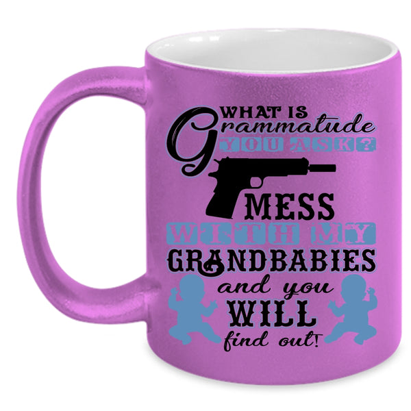 Cool Grandparent Coffee Mug, Don't Mess With My Grandbabies Accent Mug