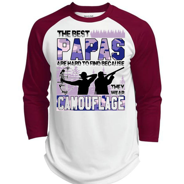 The Best Papa Are Hard To Find T Shirt, I Love Papa T Shirt, Awesome T-Shirts  (Polyester Game Baseball Jersey)