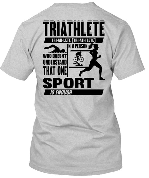 Triathlete T Shirt, I Love Running T Shirt