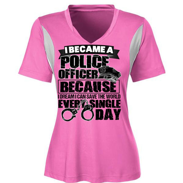 I Became A Police Officer T Shirt, I Love Police T Shirt, Awesome T-Shirts