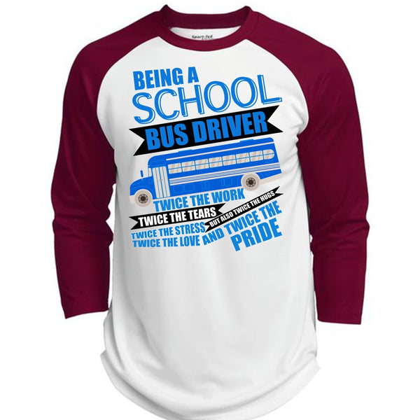 Being A School Bus Driver T Shirt, Being A Bus Driver T Shirt, Awesome T-Shirts  (Polyester Game Baseball Jersey)