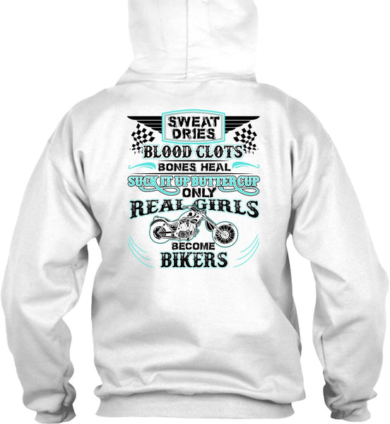 Real Girls Become Bikers T Shirt, I Love Biking T Shirt