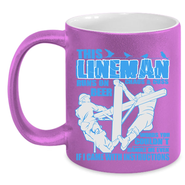 Funny Gift For Linemans Coffee Mug, Awesome Linemans Accent Mug