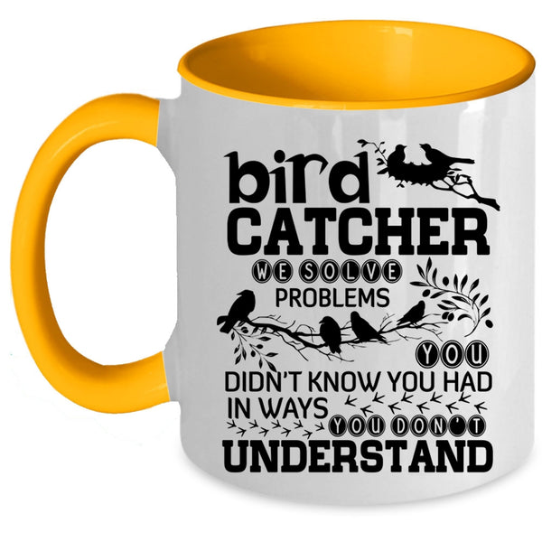 Lovely Bird Catcher Coffee Mug, Bird Catcher Accent Mug