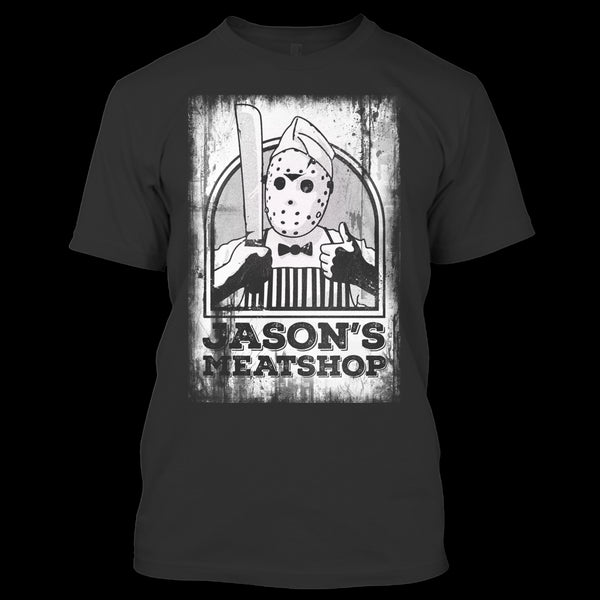 A black t-shirt with the shopify logo