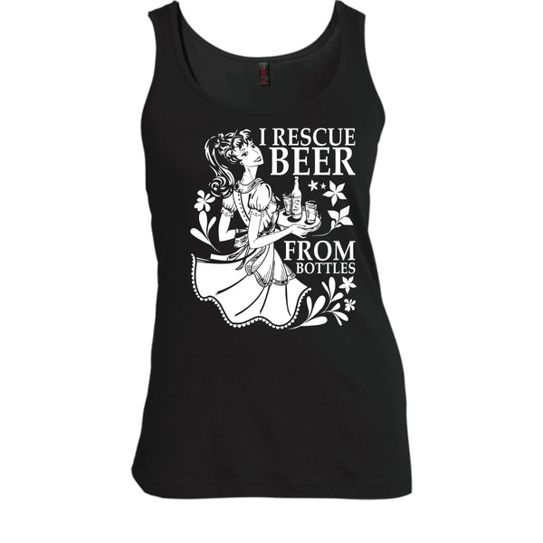I Rescue Beer From Bottles T Shirt, Coolest Beer Drinker Tank Top