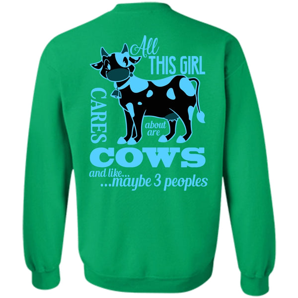 Being A Farmer T Shirt, All This Girl Cares About Are Cows Sweatshirt