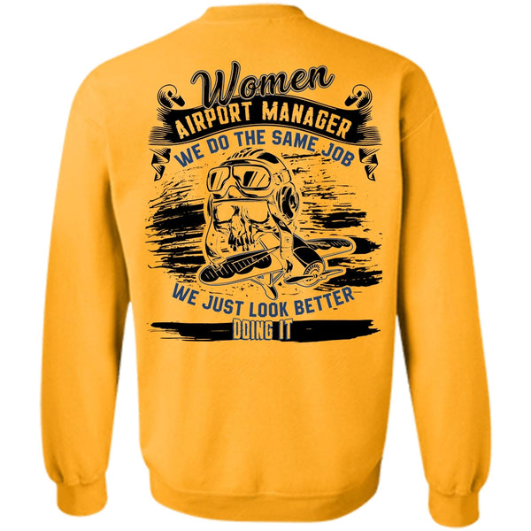 I Love Manager T Shirt, Women Aiport Manager Sweatshirt