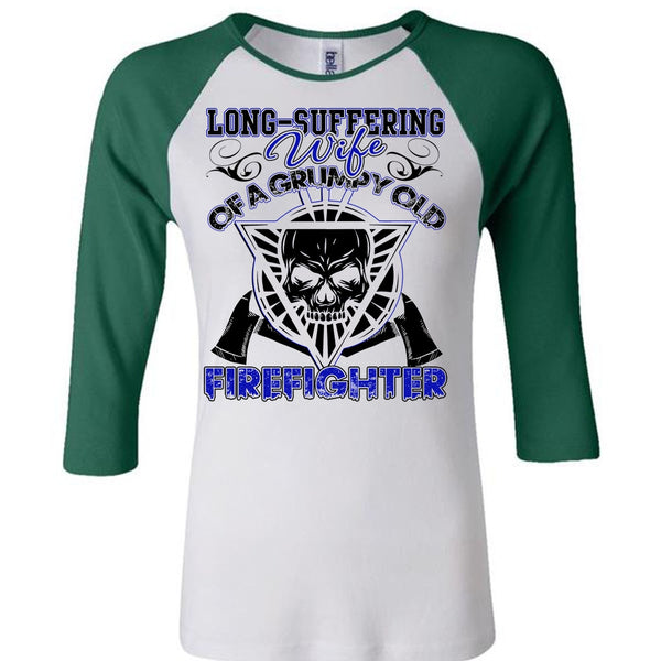 Long - Suffering Wife T Shirt, I Love Firefighter T Shirt, Awesome T-Shirts